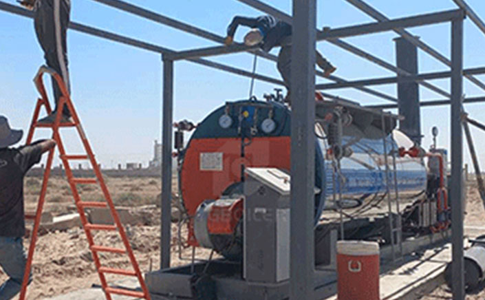 2Ton/H Oil-fired Boiler is Working in Iraq for Cement Curing