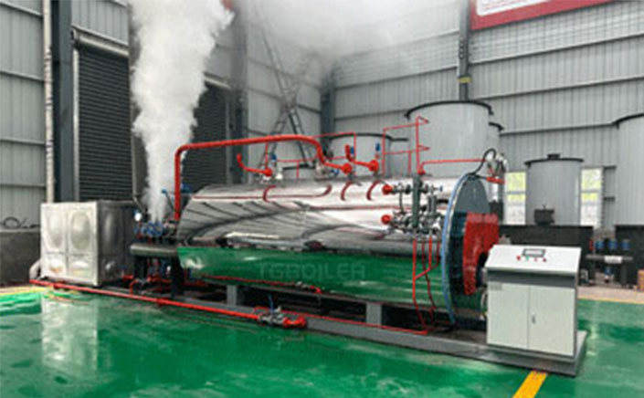 One Set Skid-Mounted Type 3TON/H Steam Boiler Was Used In Iraq