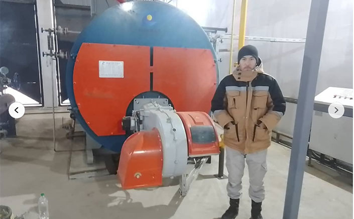 One Set 5 TON/H Gas-fired Steam Boiler Successfully Finished The Installation in Uzbekistan
