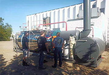 TGBOILER WNS4-1.25-Y(Q), 4tons/hr Skid-Mounted Type Gas Boiler is working in Mexico