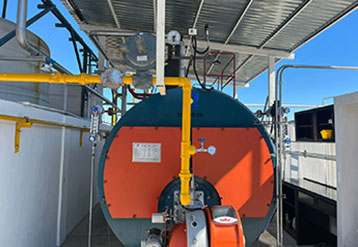 TGBOILER WNS3-1.25-Y(Q) 3TONS/H Horizontal Oil&Gas Boiler was installed in Mexico