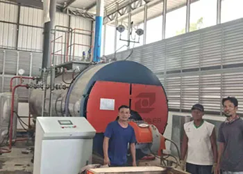 tgboiler 3000kg horizontal gas-fired steam boiler is working in the philippines