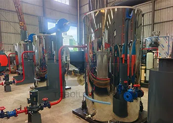 croatian client ordered 3 set 350kg hot water boilers for poultry farm