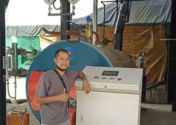 tgboiler 0.7ton/h horizontal gas-fired steam boiler successfully delivered to philippines