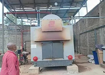 tgboiler 2ton biomass steam boiler is operating in kenya