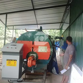 500kg hr gas steam boiler commissioning and running well in Sri Lanka