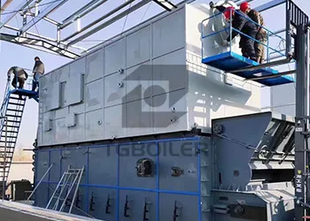 8tons/hr SZL series coal biomass fired steam boiler delivered in Bangladesh