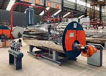 uzbekistan client purchased 5-ton dual-fuel steam boiler