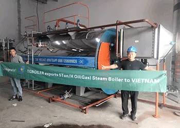 5ton/h oil steam boiler delivered in vietnam