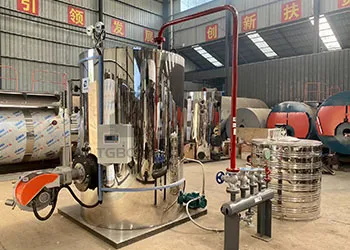 1500kg/h vertical oil gas-fired steam boiler will ship to brazil