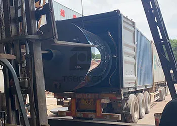 1500kg/h vertical oil gas-fired steam boiler will ship to brazil