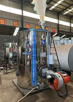 1000kg/h vertical fire-tube boiler powers mushroom farm