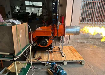 16,000kw gas & heavy oil burner to be shipped to kazakhstan