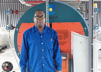 2 t/h natural gas steam boiler project in trinidad and tobago
