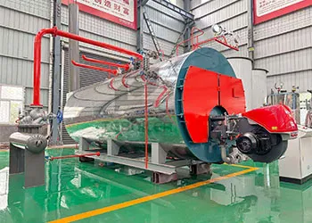 6 ton automatic dual fuel steam boiler for meat processing plant