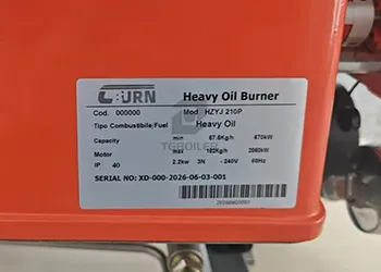 670 kw heavy oil burner will ship to turkmenistan