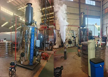 TGBOILER 300kg/h vertical natural gas steam generator for Uzbekistan dairy plant