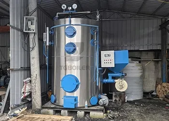 LHG Series 1 ton Vertical Biomass Steam Boiler Supports Cambodian Feed Mill (2).webp