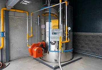 1,000 kg/h Vertical Natural Gas Steam Boiler for a Feed Processing Plant in Kyrgyzstan