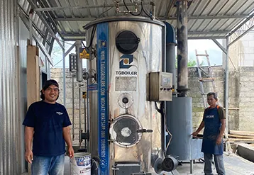 500kg/h LHG Biomass Boiler Was Uesd In Indonesian