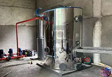 2 Sets 1 Ton Atmospheric Hot Water Boiler to Be Used in Russia Greenhouse Cultivation