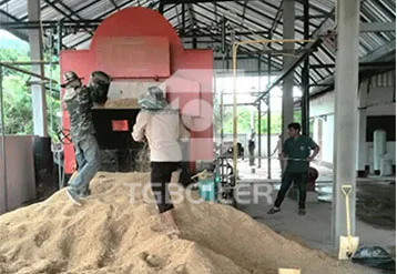 DZL6-1.6-T, 6tons/h coal biomass fired steam boiler that be used in rice mill plant in Thailand
