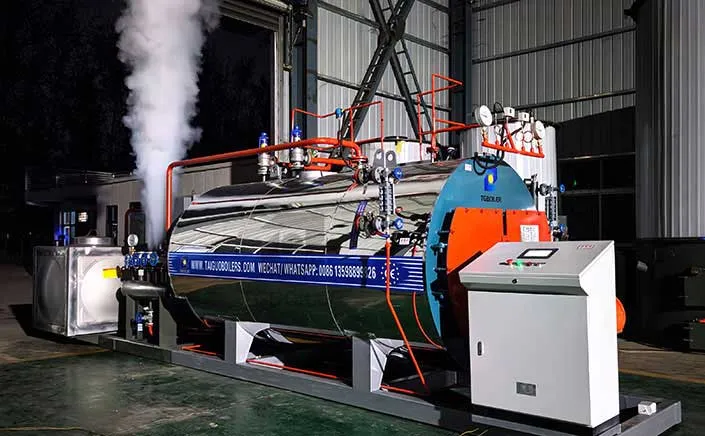 1500kg steam boiler ordered by UK client has been successfully completed