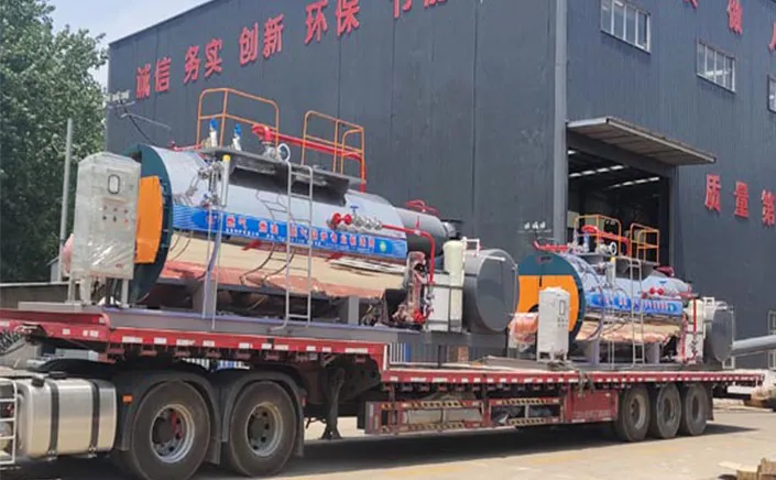 TGBOILER is shipping skid-mounted type WNS2-1.25-Y(Q) 2tons/h gas fired steam boiler to Saudi Arabia.