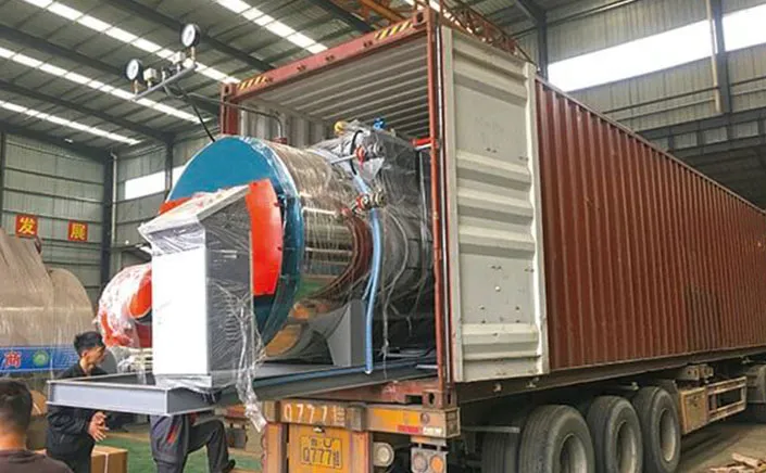 Shipping 1TON/H Skid-mounted Diesel Steam Boilers to FIJI