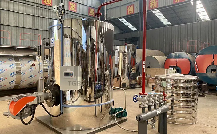 1500kg /h Vertical Oil/Gas-Fired Steam Boiler Will Ship to Brazil
