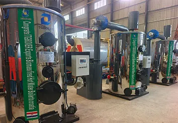 What precautions should be taken when using atmospheric hot water boilers?