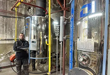 Two 1 t/h Vertical Gas Fired Boilers For A Feed Mill In Bulgaria