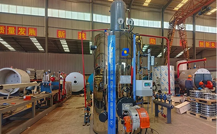 700 kg/h Vertical Diesel Steam Boiler Completed and Ready for Shipment to Yemen