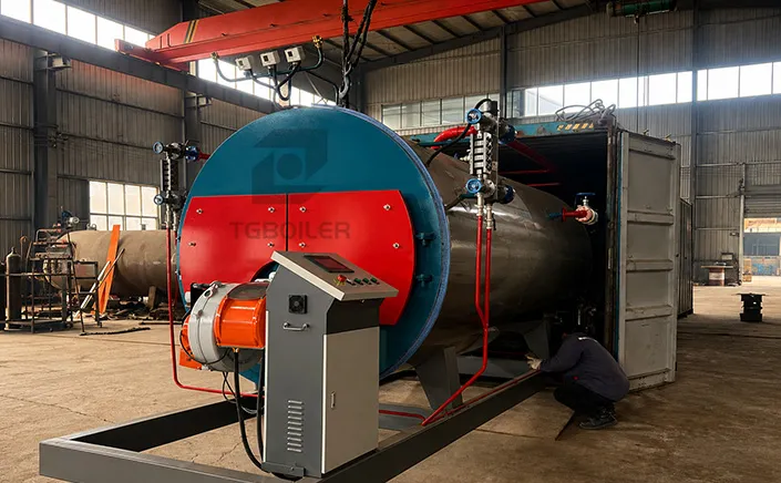 1.5 Ton Diesel Fired Steam Boiler Being Shipped to Egypt